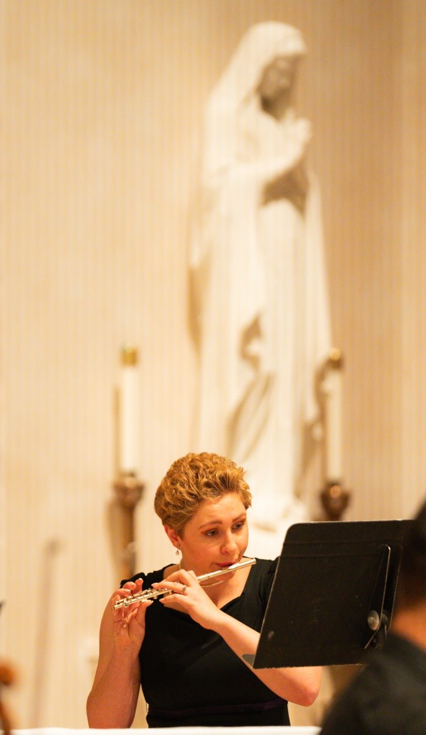 Emma performing at St. Mary's Cathedral