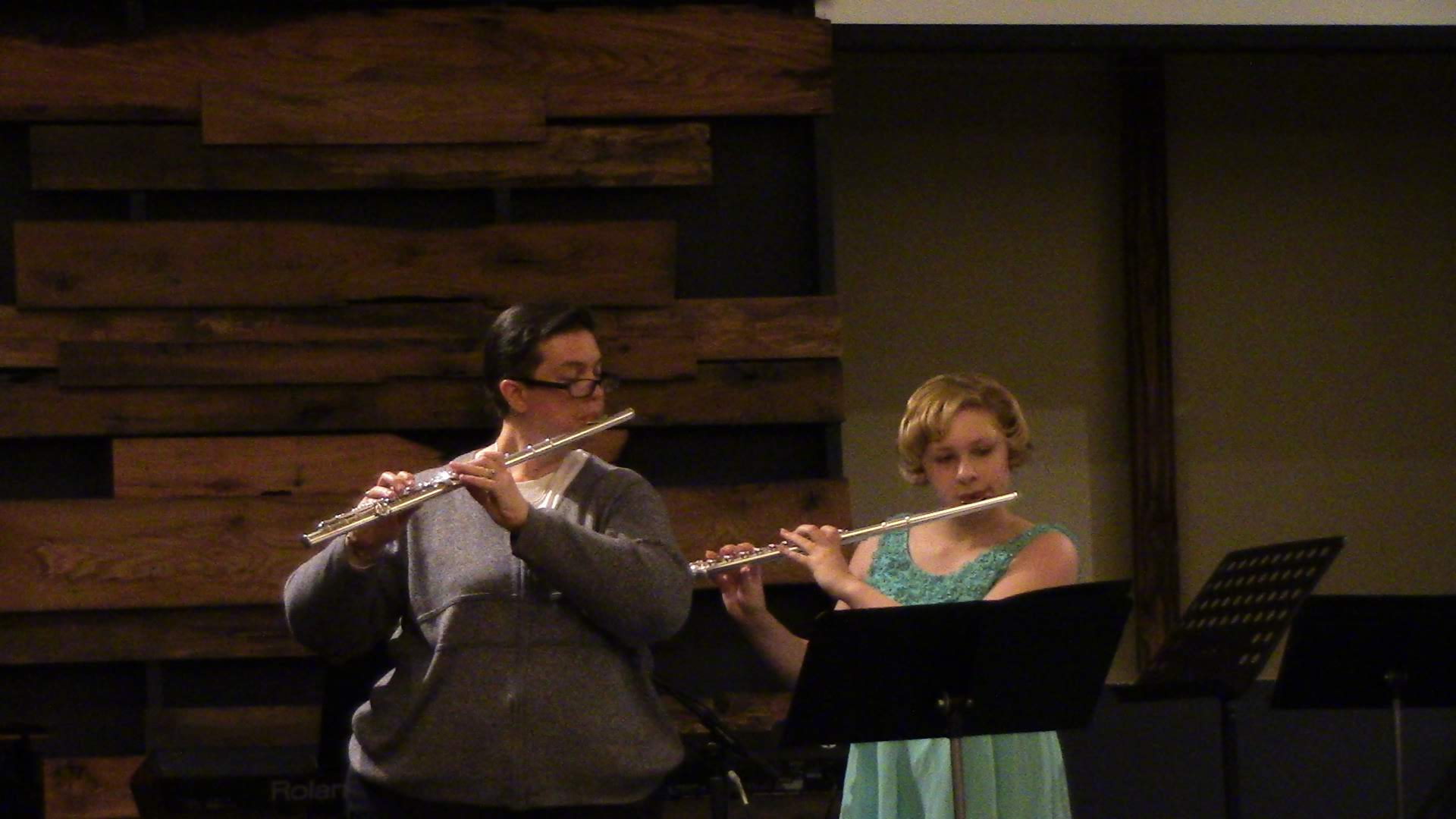 Emma Jeppesen performing at a recital